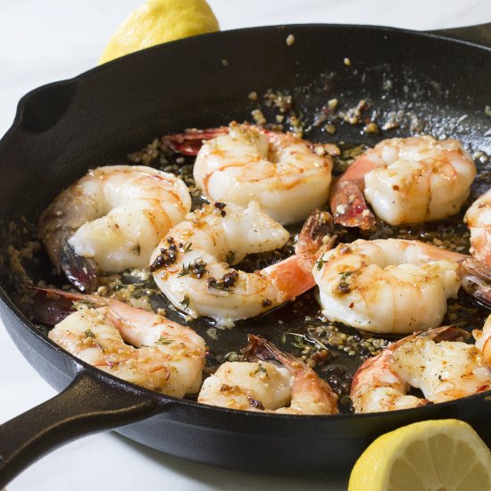 Easy Sautéed Shrimp in Garlic Oil