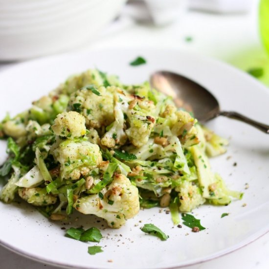 Roasted Cauliflower & Sprouts Salad