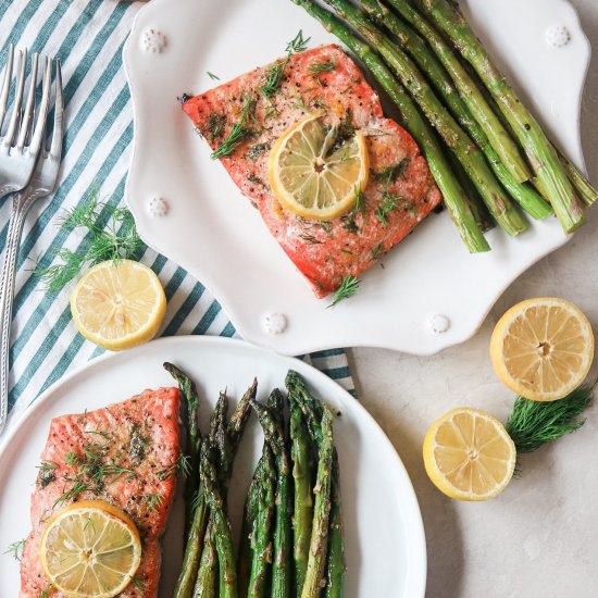 Lemon Dill Salmon & Asparagus