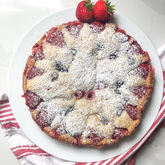 skinny buttermilk berry cake