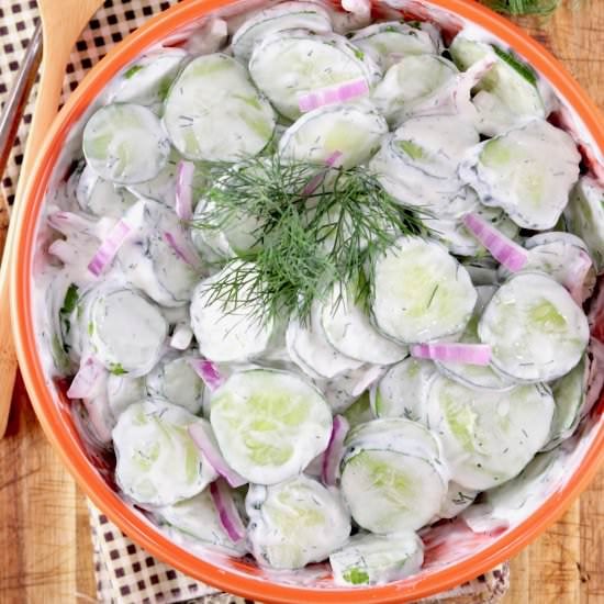 Creamy Cucumber Salad