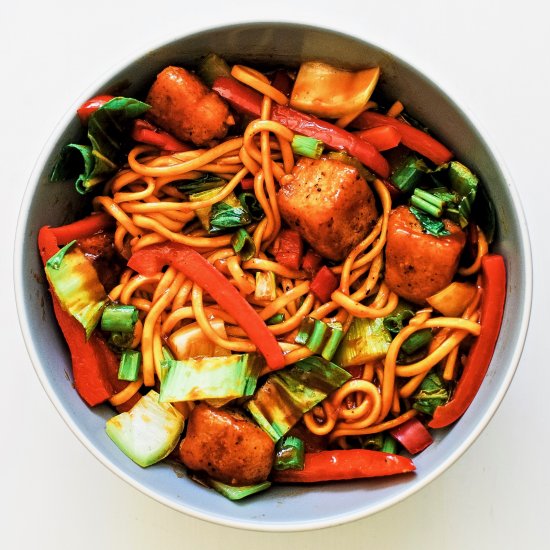 Sweet Chilli Halloumi Noodles