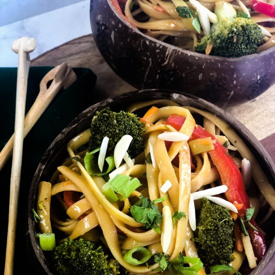 Vegetable Asian Noodle Stir-Fry