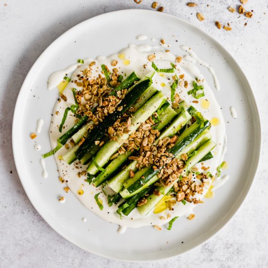 Cucumbers with Mint & Whipped Feta