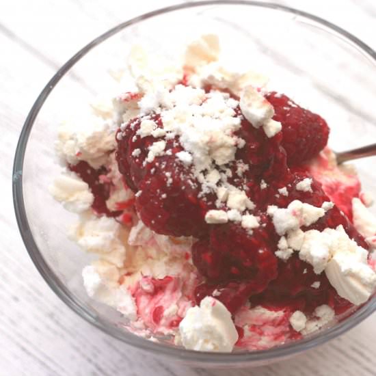 Raspberry eton mess