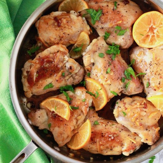 Orange Chipotle Chicken Thighs