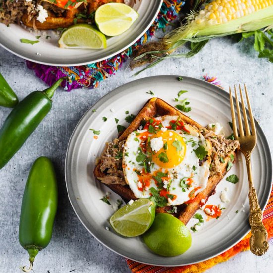 Black Bean and Corn Waffles