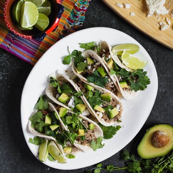 Braised Salsa Verde Pork Tacos