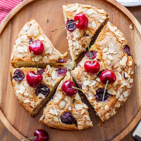 Cherry Almond Breakfast Cake