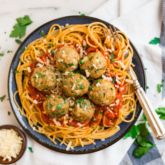 Baked Turkey Meatballs