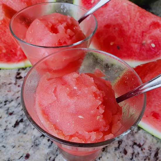 Easy Watermelon Italian Ice