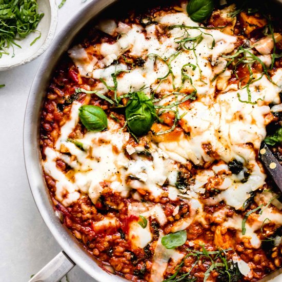 Healthy Chicken Parmesan Skillet