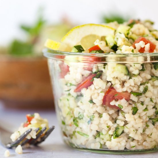 Mint Cucumber Tabbouleh Salad