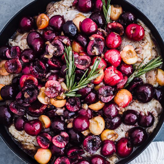 Oven Roasted Cherry Chicken