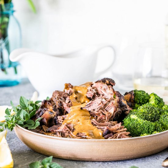 Easy Slow Roast Leg of Lamb