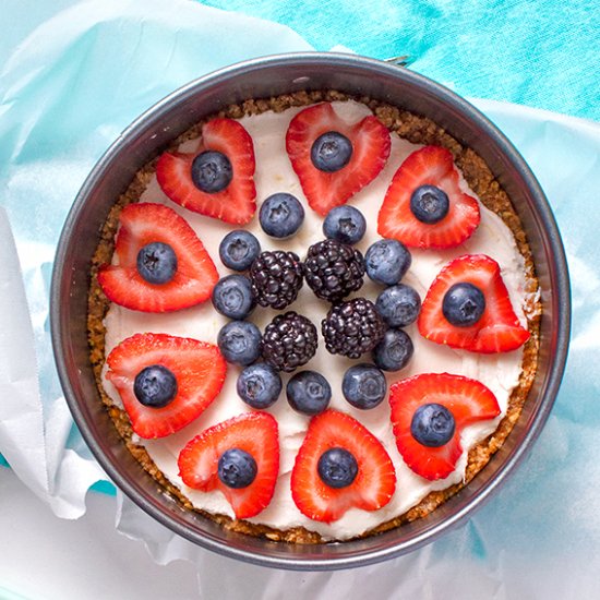 No-Bake Keto Fruit Pizza