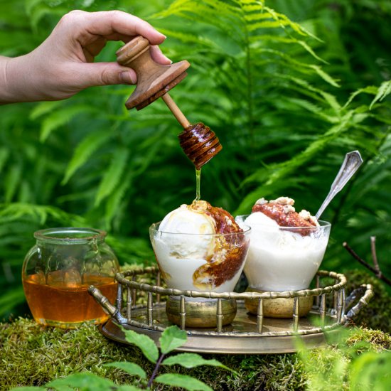 Strawberry Rhubarb Sundae