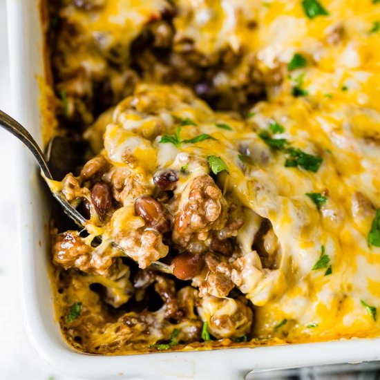 MEXICAN CHEESY GROUND BEEF AND RICE