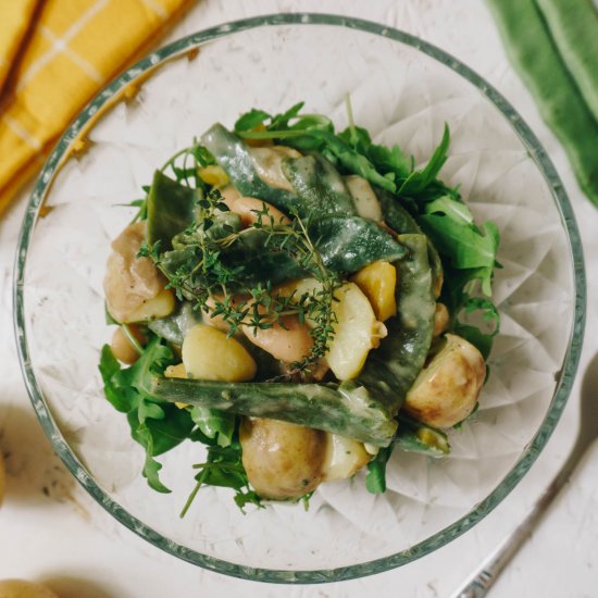 beans & potatoes salad (german)