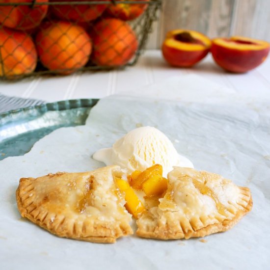 BAKED PEACH HAND PIES