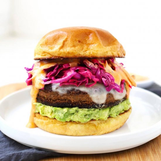 The Best Black Bean Veggie Burger