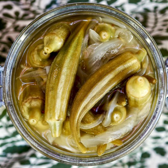 Quick Pickled Okra