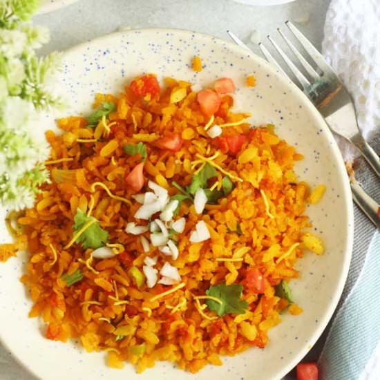 Spicy Masala Poha Recipe