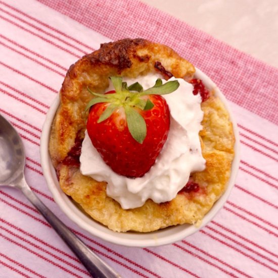 Strawberry Bread Pudding