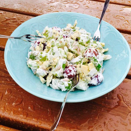 Delish grape & cheese salad