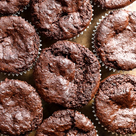 Chocolate Courgette Muffins