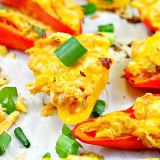 Buffalo Chicken Stuffed Mini Pepper