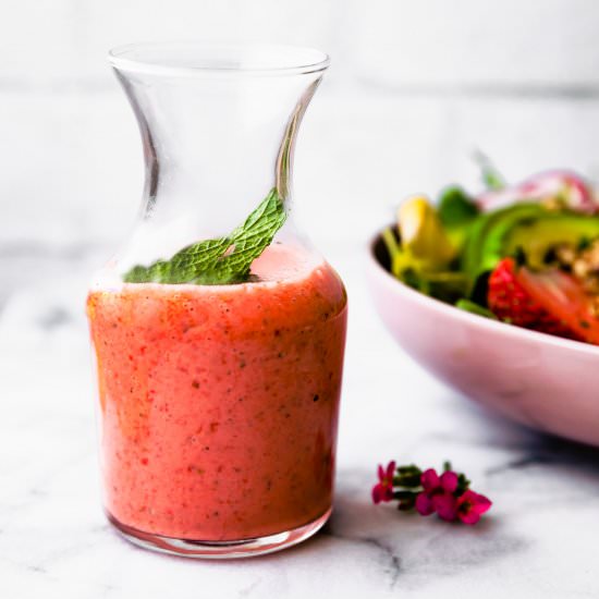 Strawberry Vinaigrette with Mint