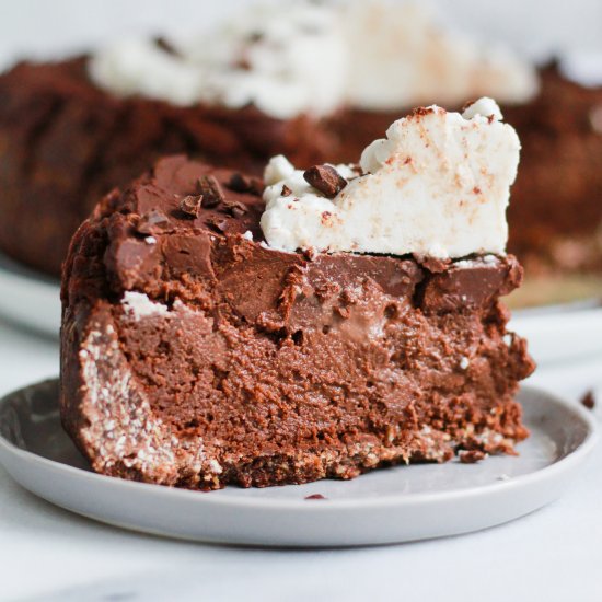 Baked Vegan Chocolate Cheesecake