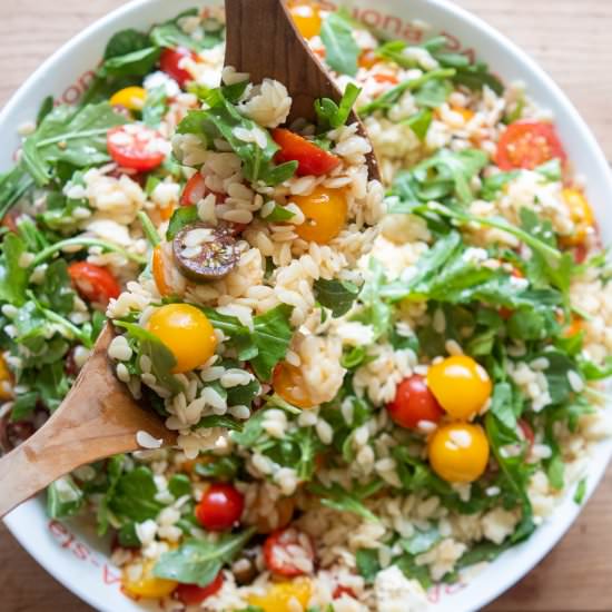 Orzo with Cherry Tomatoes & Feta