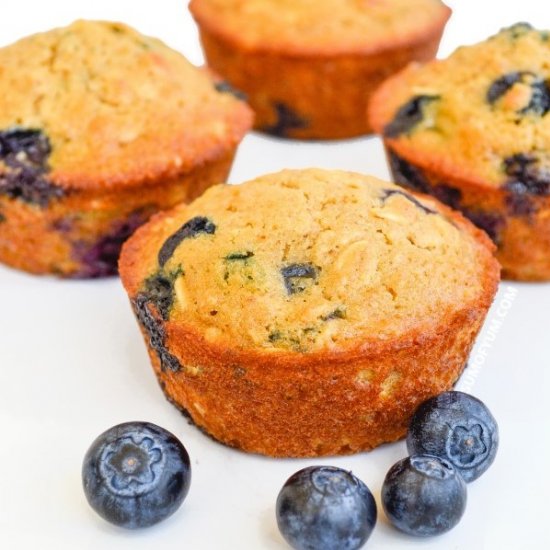 Blueberry Oatmeal Muffins