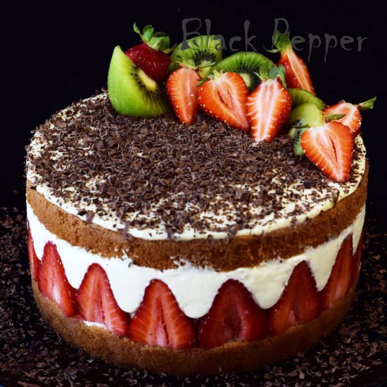 Strawberry Kiwi Cake