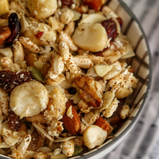 Healthy homemade granola