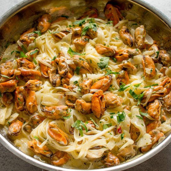 Mussels Pasta With Fennel