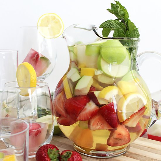 White Wine Sangria Recipe with Gin