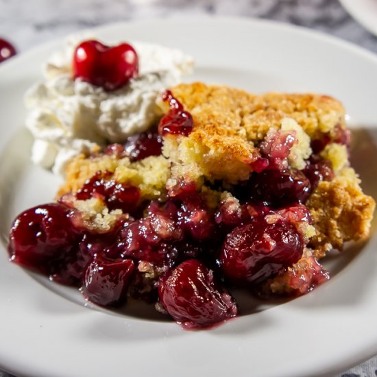 Red Wine Cherry Cobbler