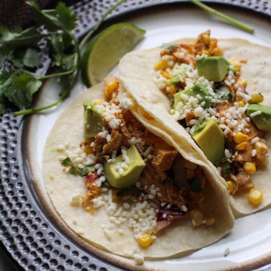 Mexican Street Corn Chicken Tacos