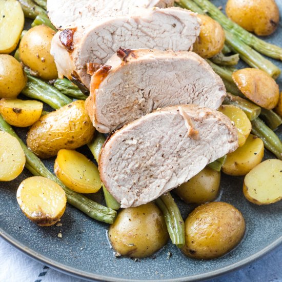 Pork Tenderloin Sheet Pan Supper