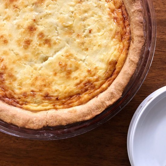 Vegetarian Quiche with Cauliflower