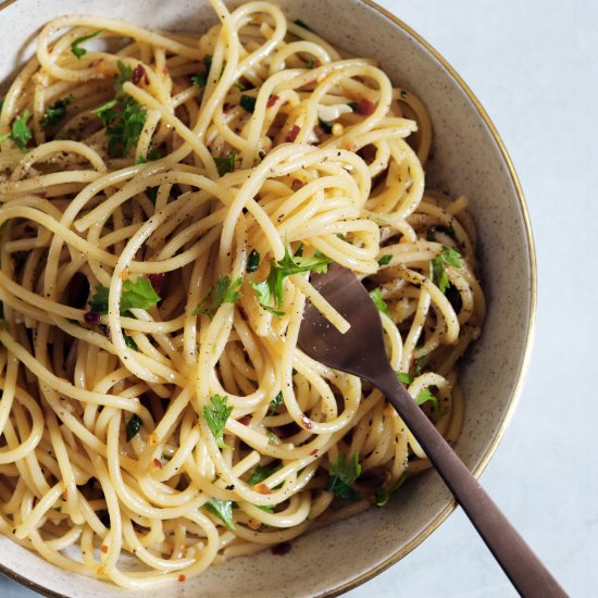 Spaghetti aglio e olio