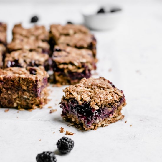 Vegan Blackberry Crumb Bars