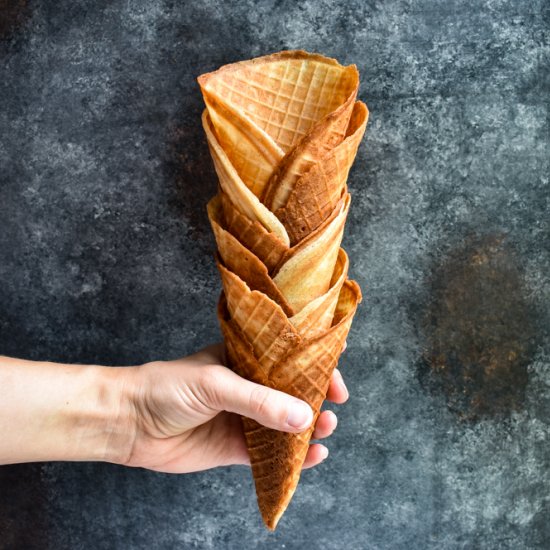 Homemade Waffle Cones