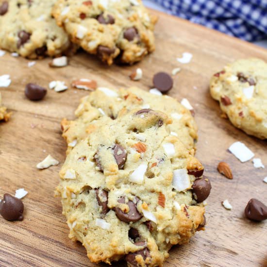 Almond Coconut Choc. Chip Cookies