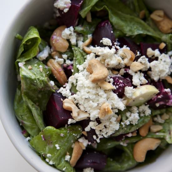 Beet, Goat Cheese & Arugula Salad