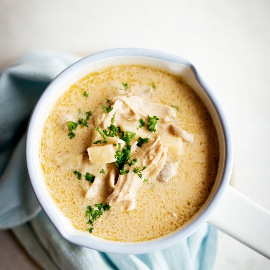 Coconut Chicken Soup & Sweet Potato