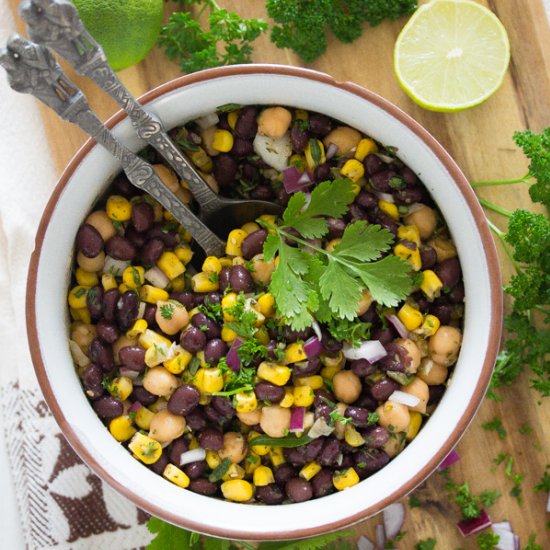 Mexican Bean Salad with Corn